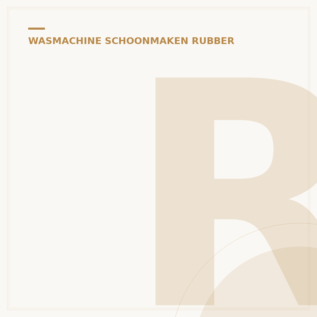 Rubberen Ring Wasmachine Schoonmaken: 5 Stappen Tegen Schimmel