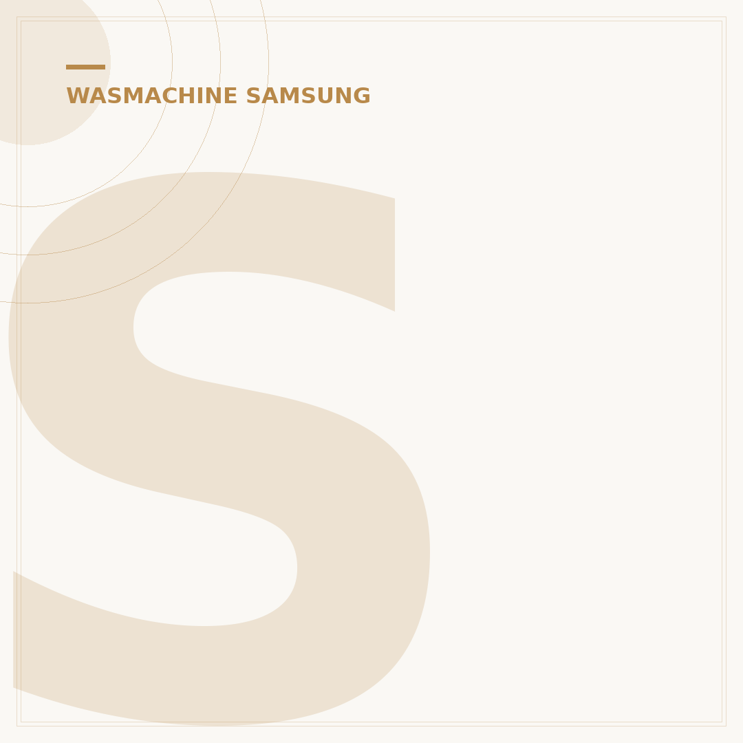 Samsung Wasmachine 8 kg: Plaatsing & Probleemloze Installatie
