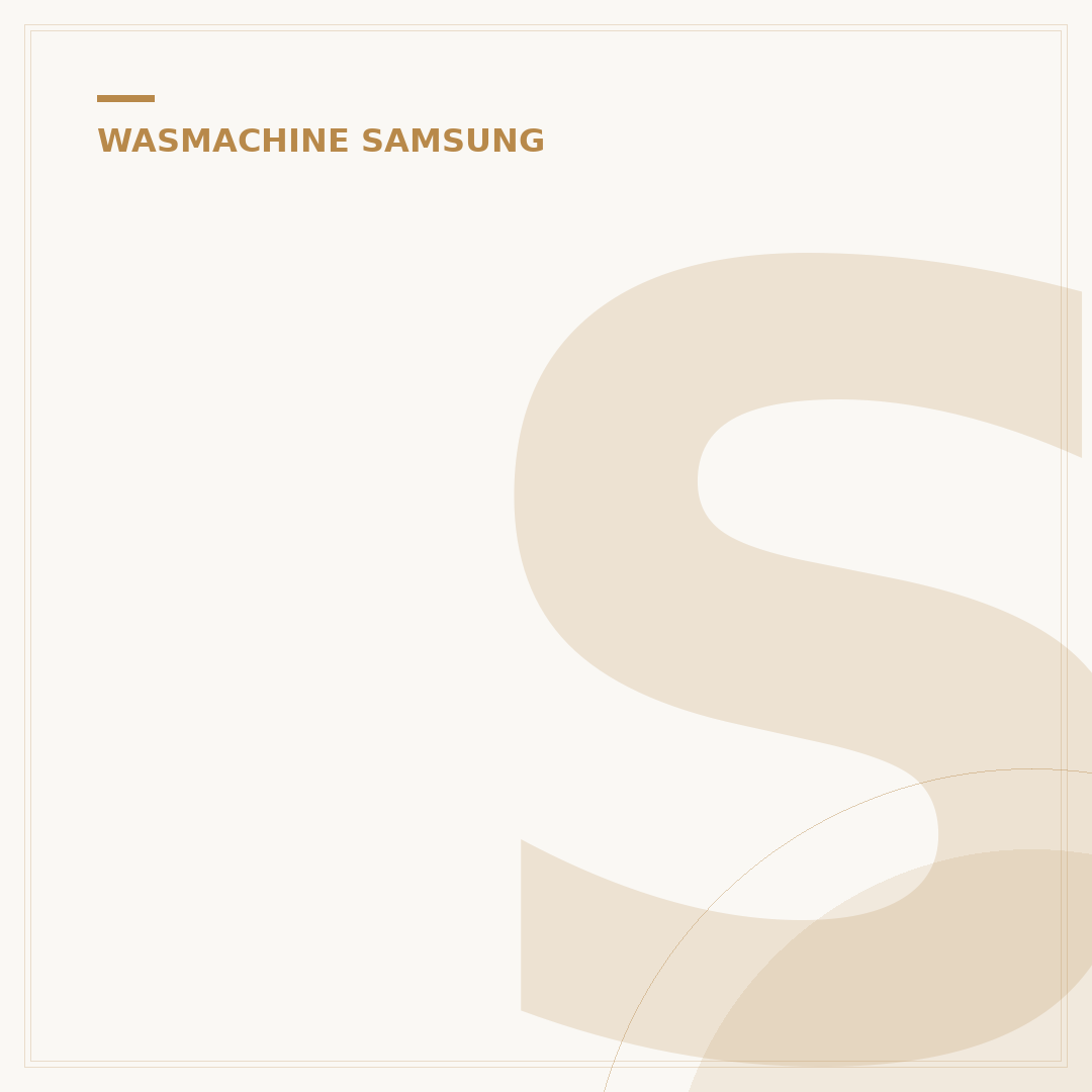 Samsung Wasmachine EcoBubble: 5 Keuzes voor Elke Ruimte
