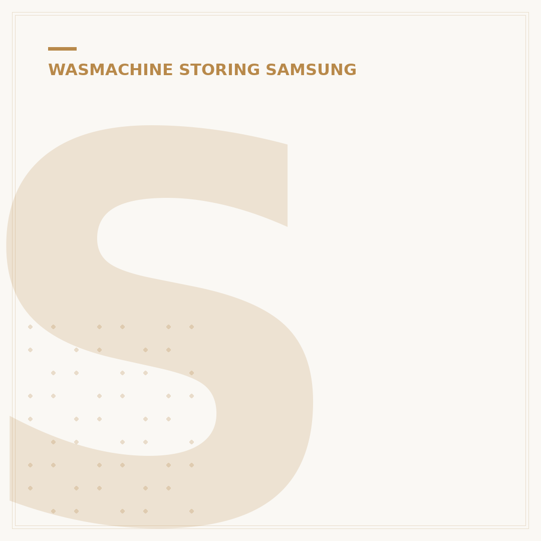 Samsung Wasmachine Storing: 5 Oplossingen voor Uw Probleem