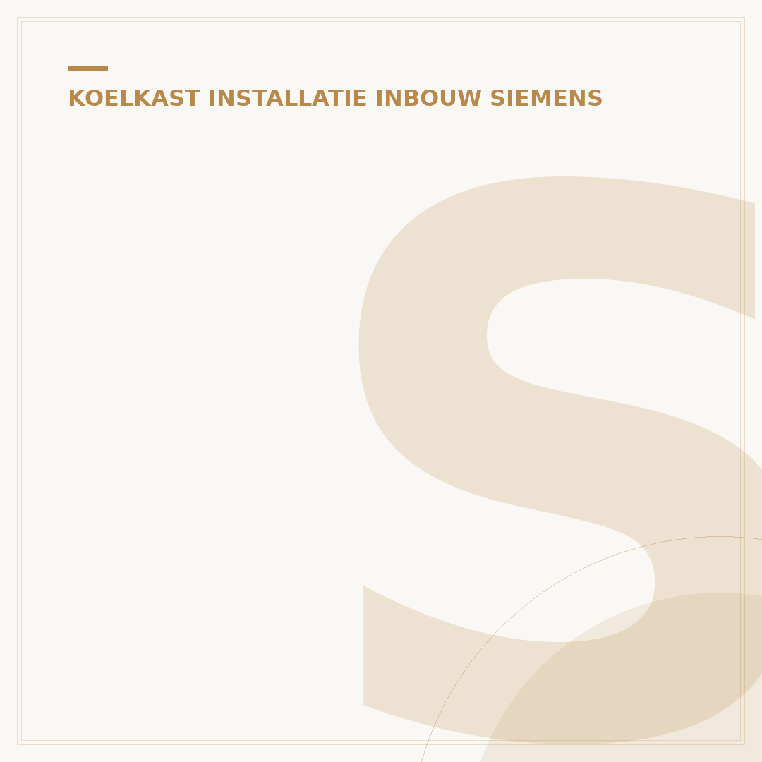 Siemens Inbouw Koelkast 178cm: De Juiste Plaatsing Telt