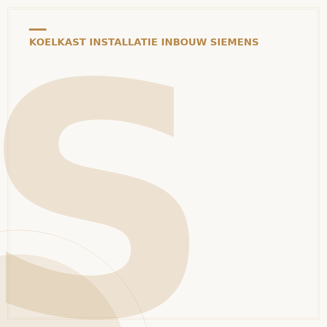 Siemens Inbouw Koelkast: Perfecte Plaatsing & 5 Cruciale Stappen