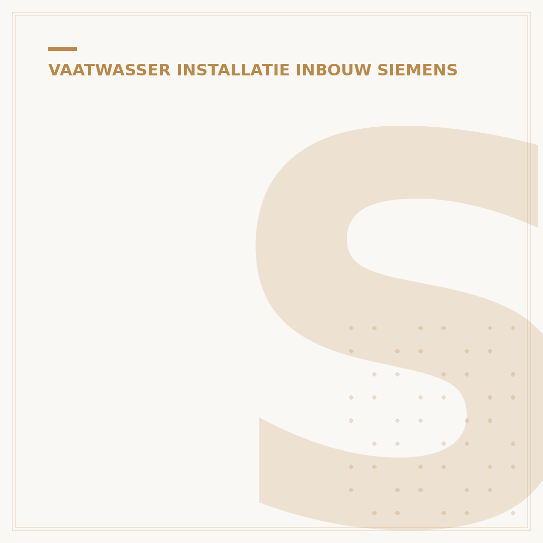 Siemens IQ500 Vaatwasser Inbouw: 5 Crucial Plaatsingsfactoren
