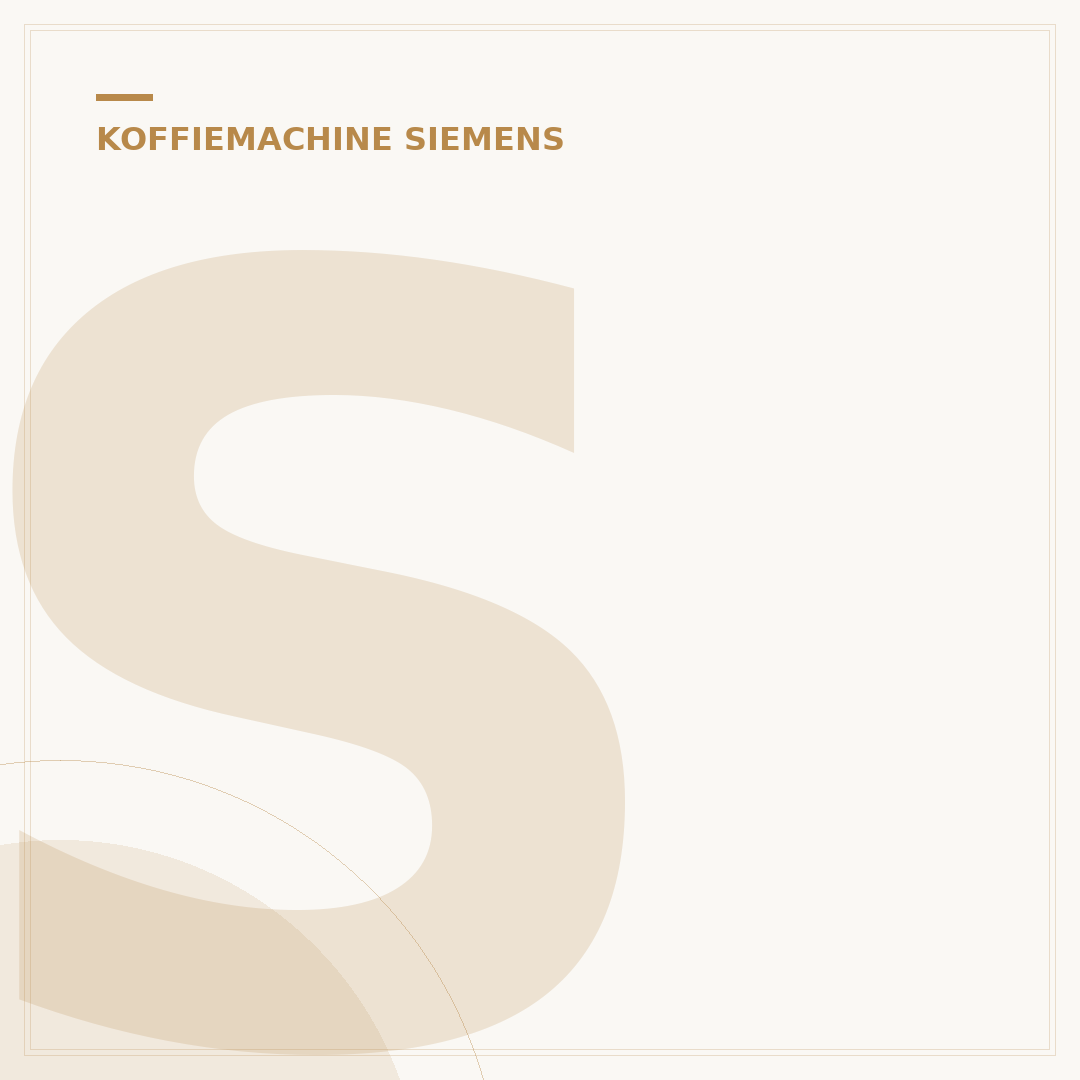 Siemens Koffiemachine EQ6: Optimale Plaatsing & Onderhoud