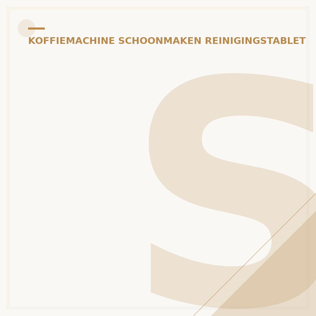 Siemens Koffiemachine Reinigingstabletten: 5 Tips voor Schoonheid & Smaak