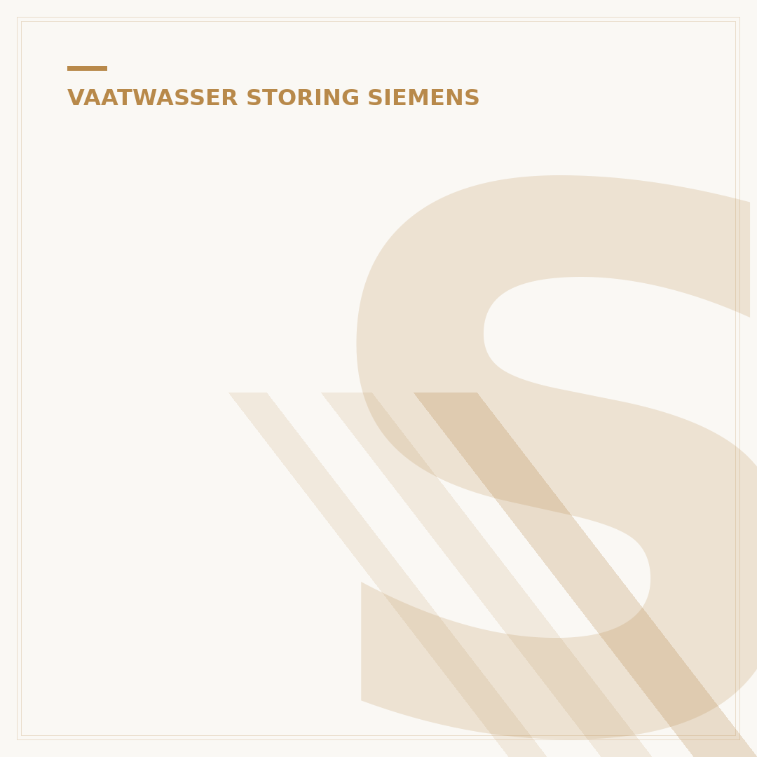 Siemens Vaatwasser E15 Resetten: 5 Stappen Snel Oplossen