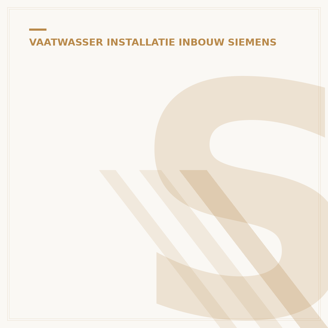 Siemens Vaatwasser Inbouw 60 cm: 5 Slimme Plaatsingstips