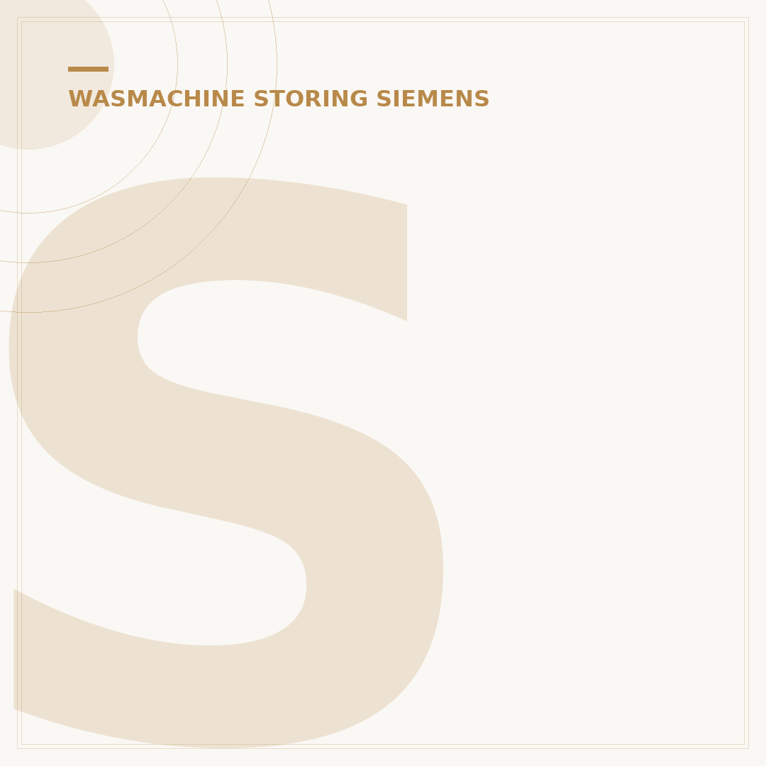 Siemens Wasmachine Storing F43 Oplossen: 5 Essentiële Stappen