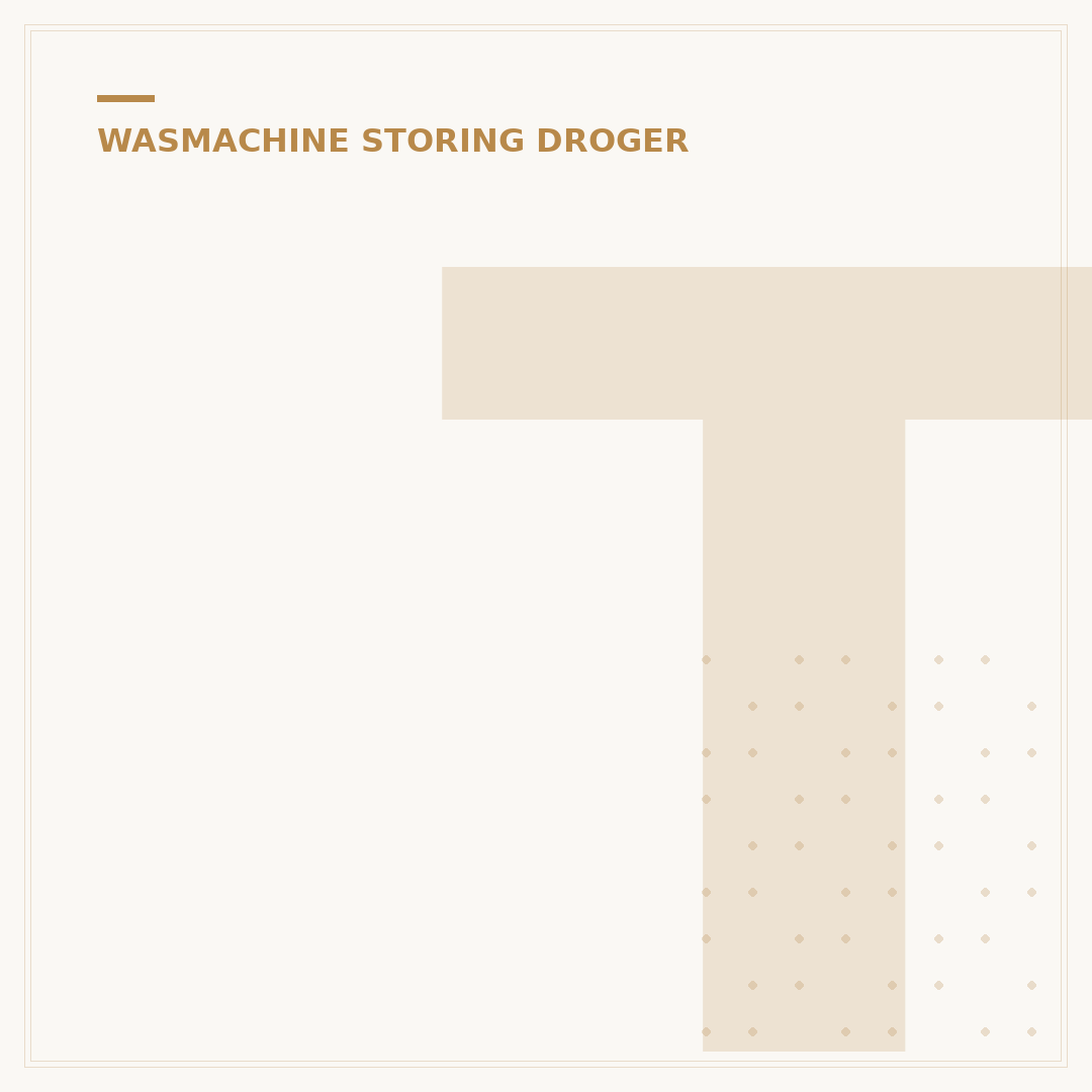 T-stuk Wasmachine Droger: 5 Tips voor de Beste Installatie