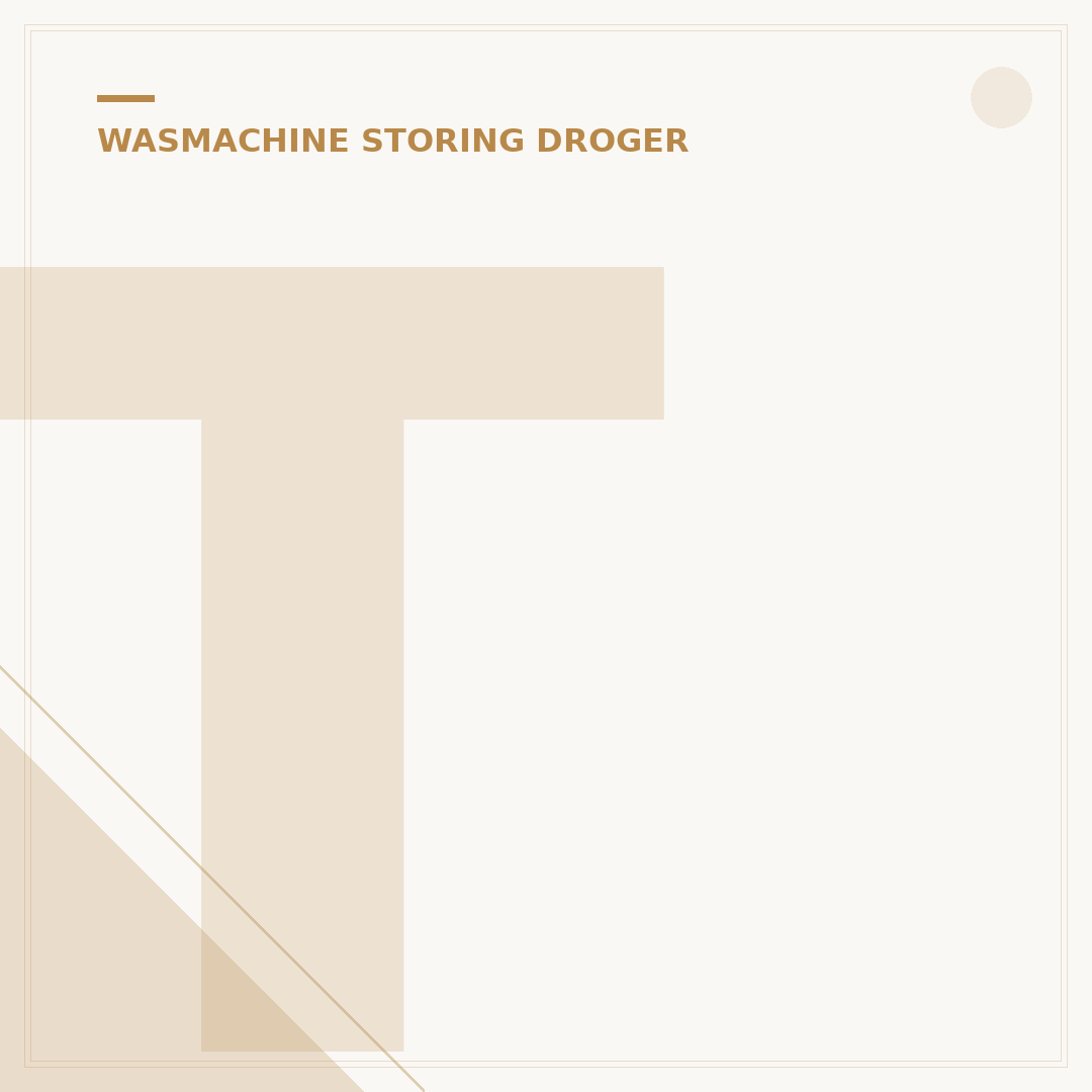 Tussenstuk Wasmachine Droger Gamma: 5 Tips voor Plaatsing