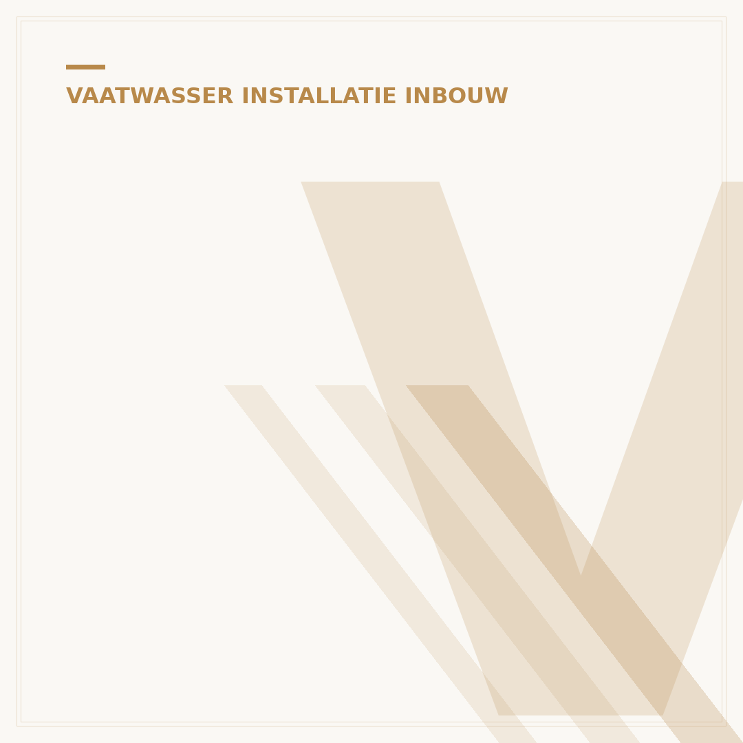 Vaatwasser inbouw installeren: 5 Essentiële Stappen