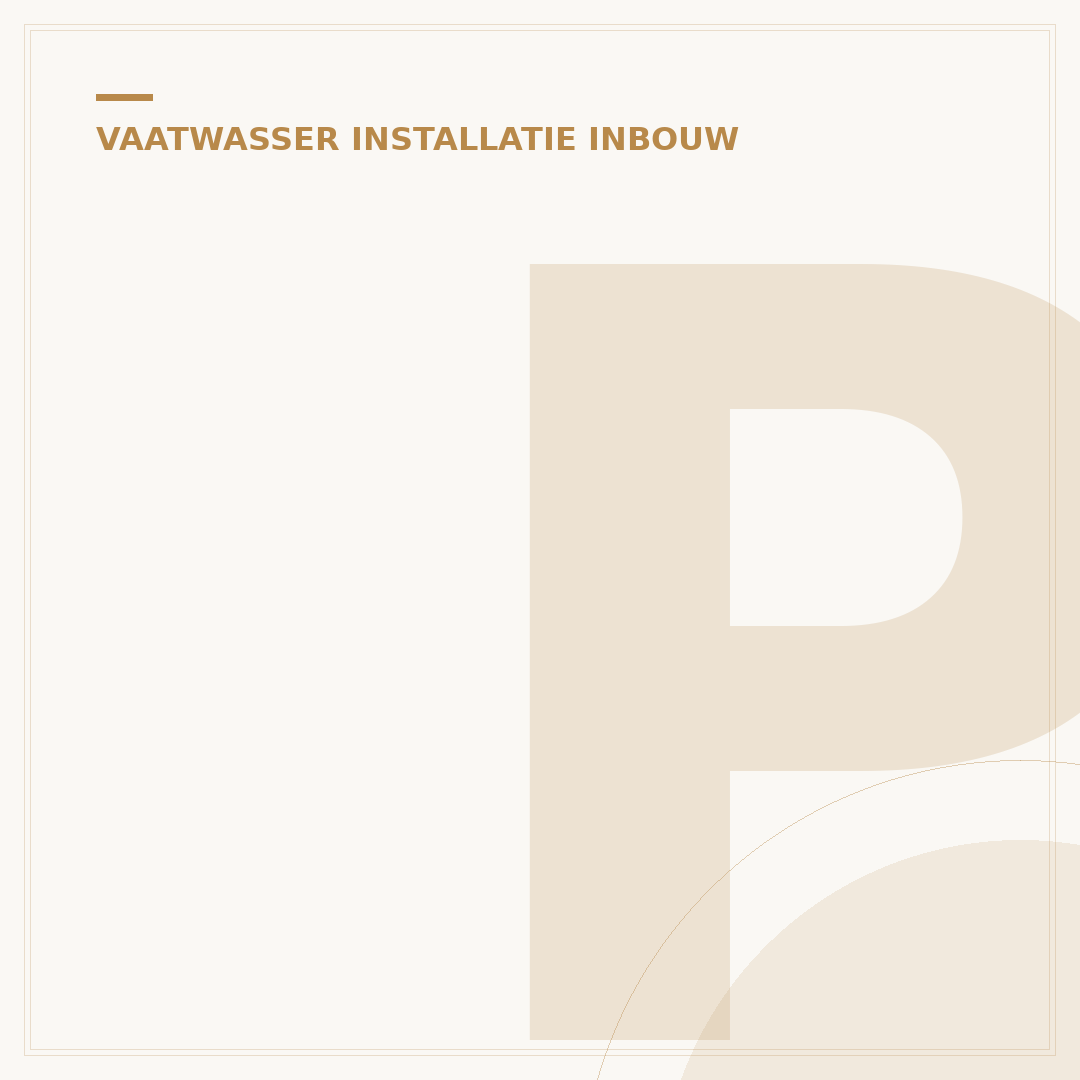 Pelgrim Inbouw Vaatwasser: 5 Locaties & Installatie Tips