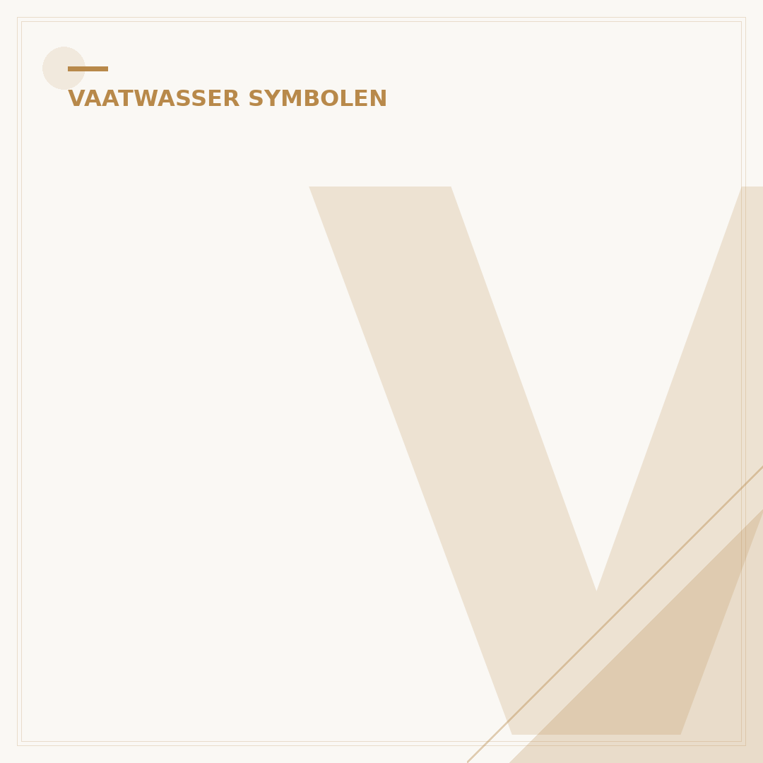 Vaatwasser Symbolen: Gids voor 15 Iconen & Betekenissen