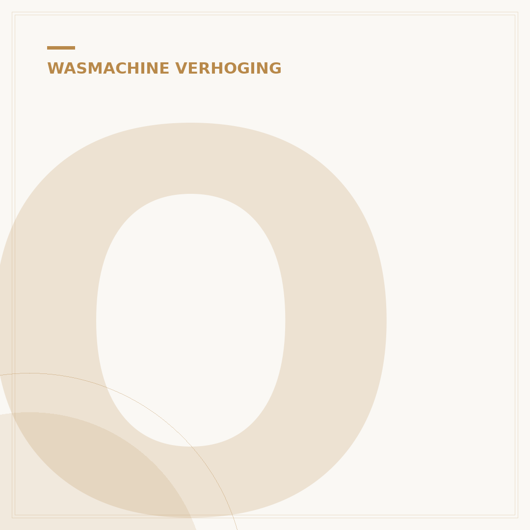 Optimaliseer uw ruimte: 5 Tips voor een Verhoging voor Wasmachine