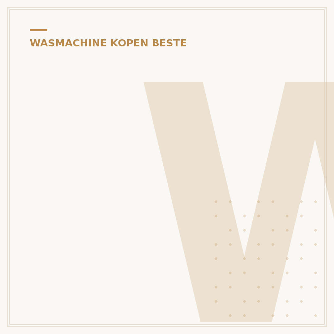 Wasmachine 9 Kilo Beste Koop: 5 Criteria Voor Uw Keuze