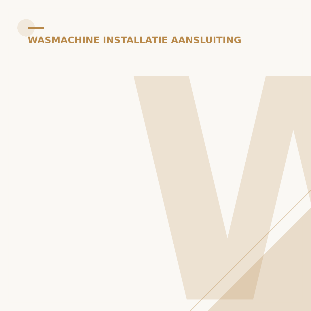 Wasmachine Aansluiting Maken: 5 Stappen Voor Een Succesvolle Installatie