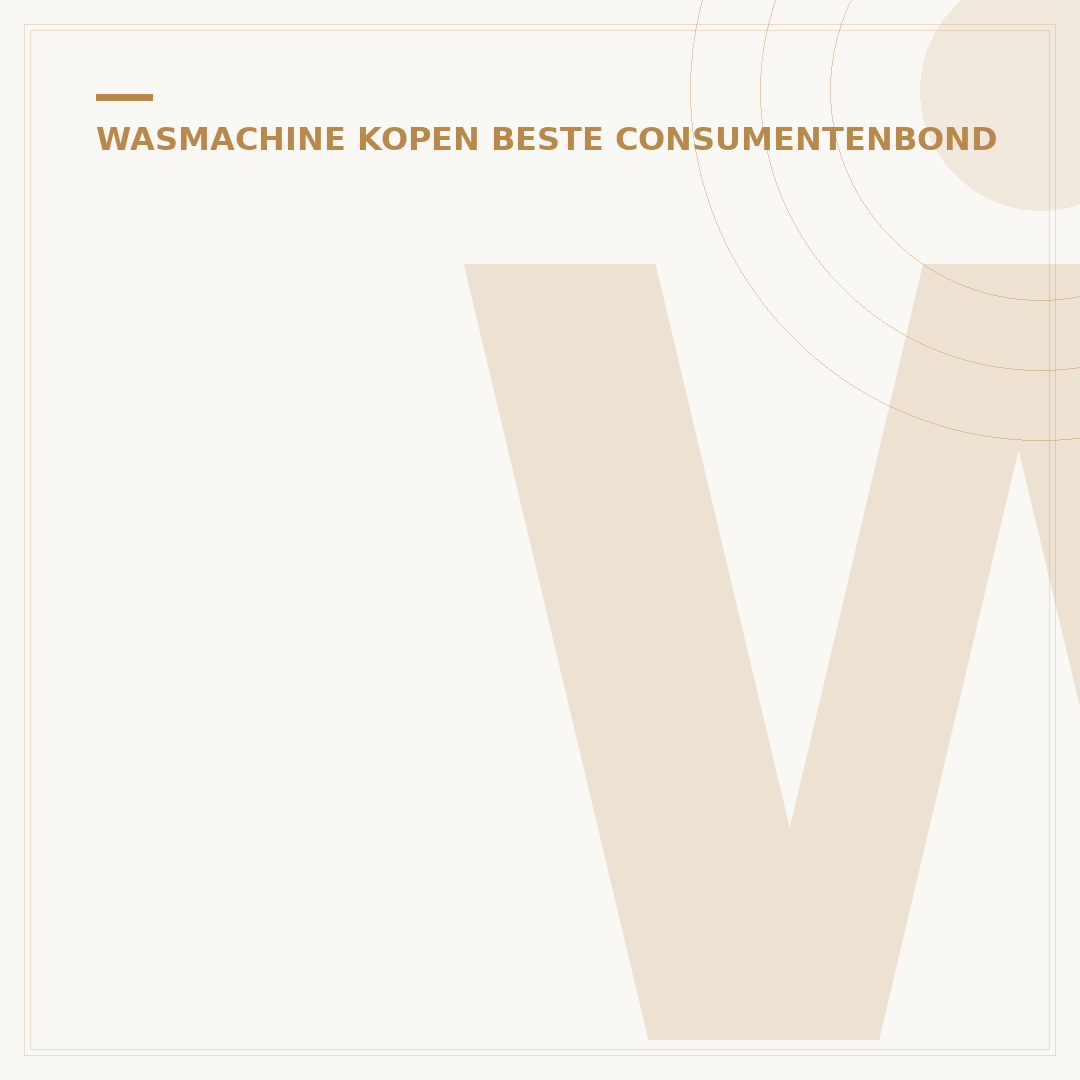 Wasmachine Beste Koop Consumentenbond: Uw Gids 2024