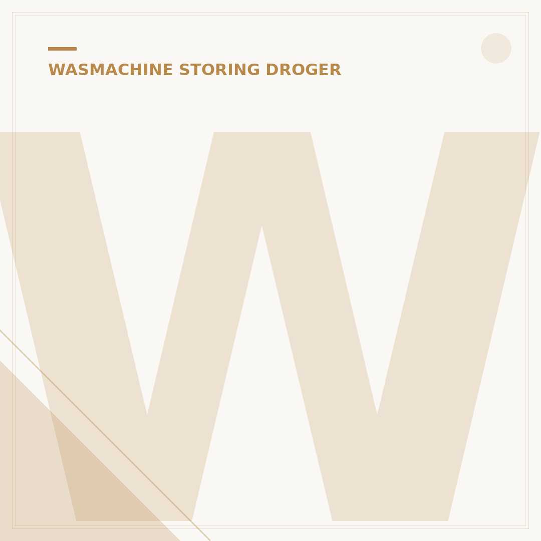 Wasmachine Droger Tussenstuk: 5 Essentiële Tips voor Uw Ruimte