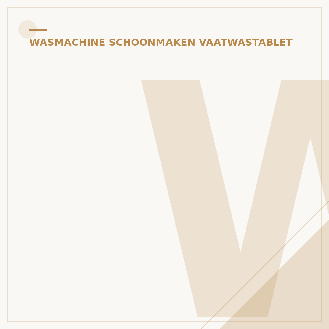 Wasmachine Ontkalken met Vaatwastablet: 5 Simpele Stappen