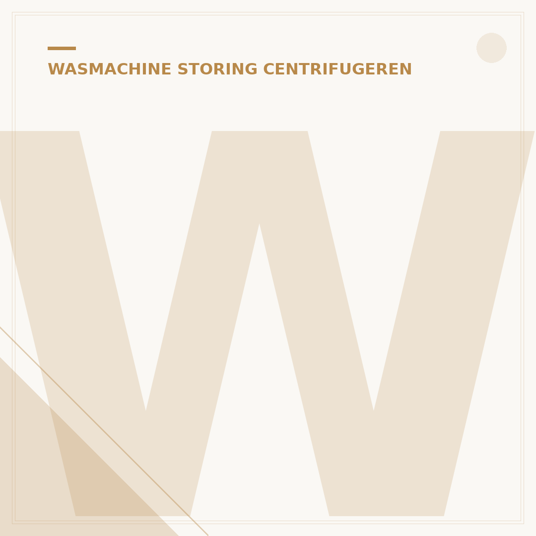 Wasmachine Piept bij Centrifugeren: 3 Oplossingen Snel Geregeld