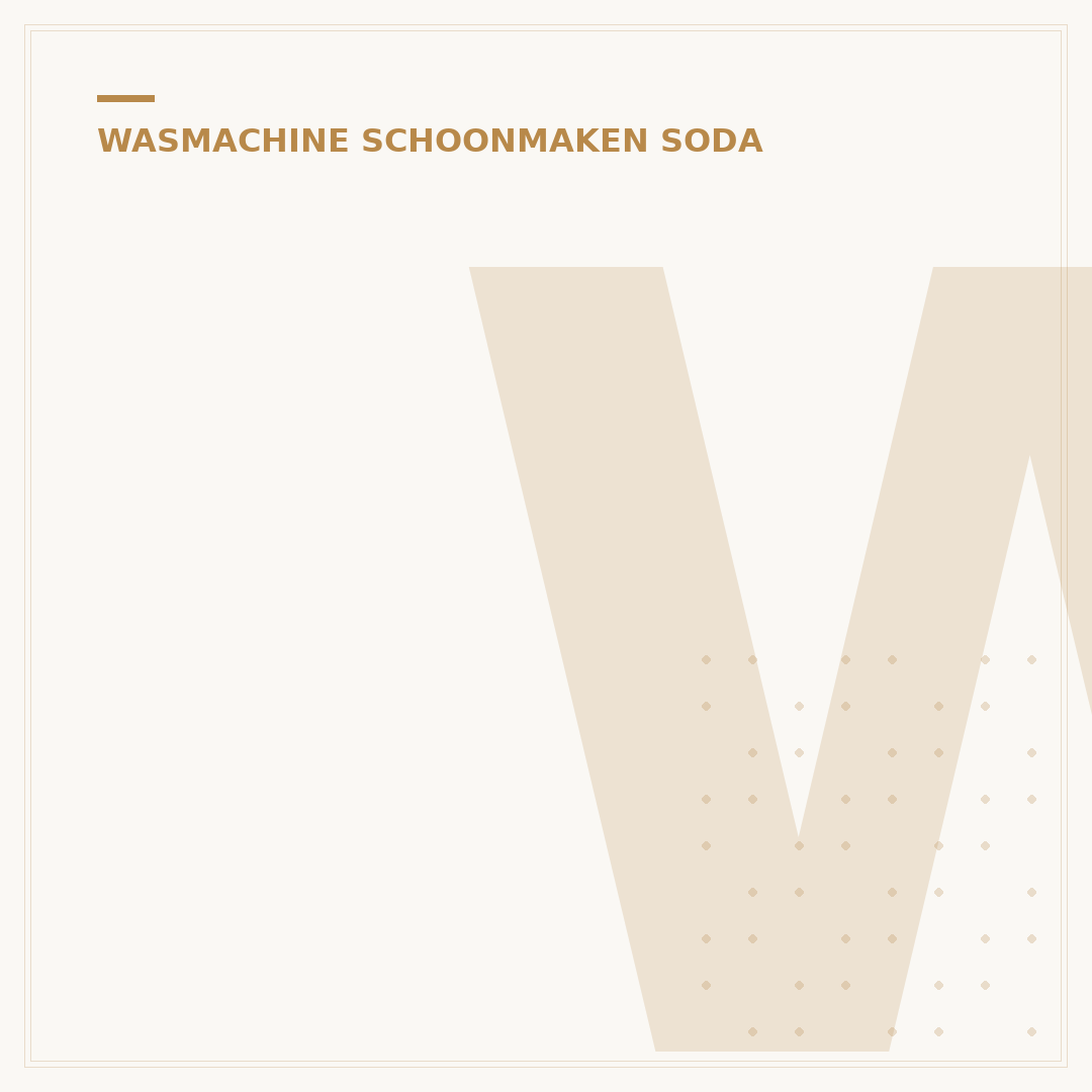 Wasmachine Reinigen met Baking Soda: 3 Simpele Stappen