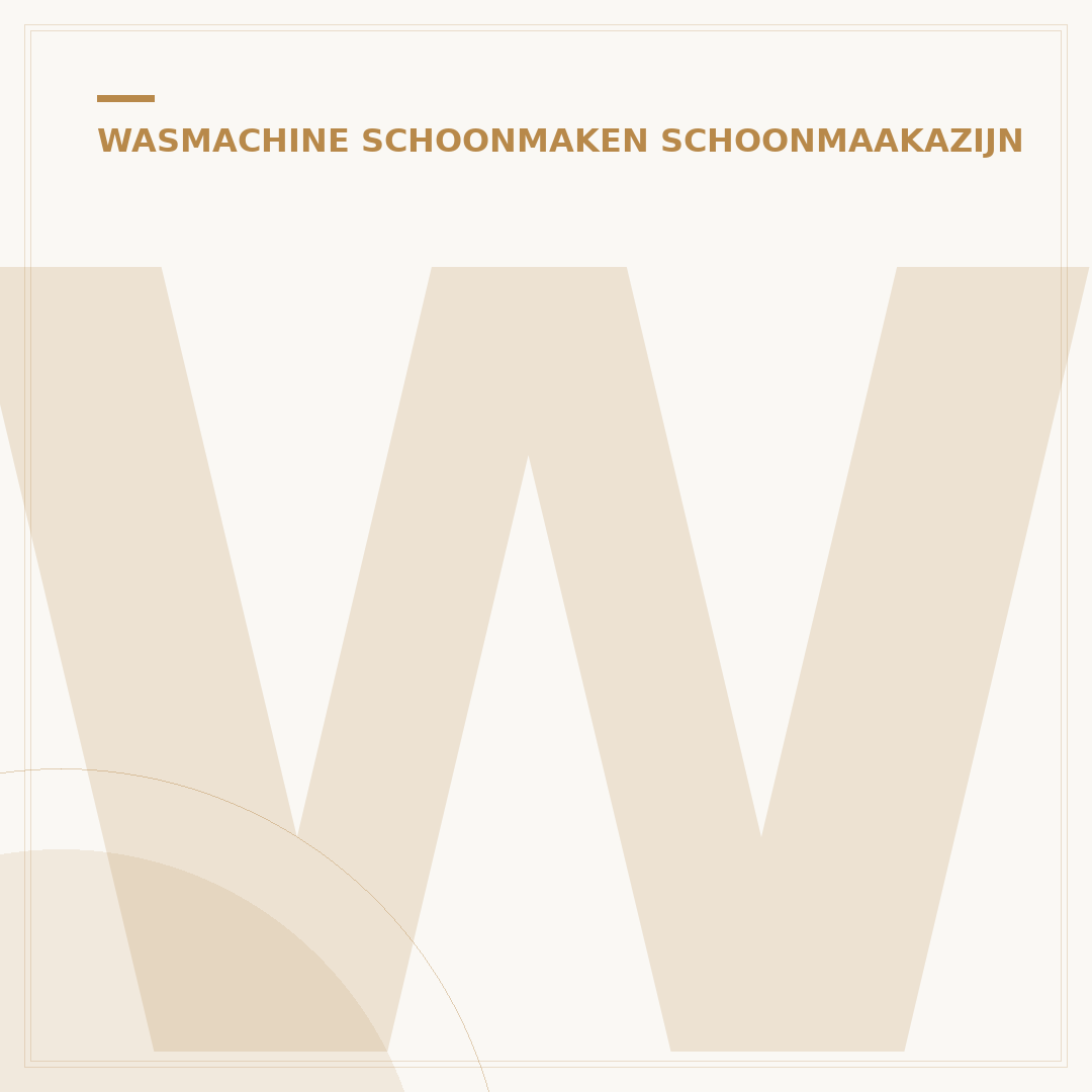 Wasmachine Reinigen met Schoonmaakazijn: 5 Stappen