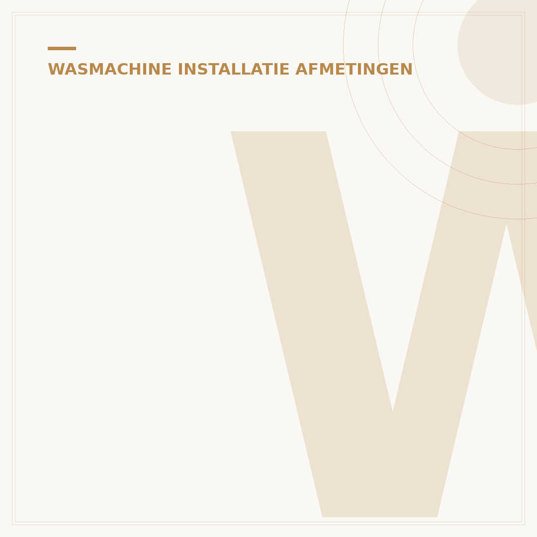 Wasmachine Standaard Afmetingen: Meet Slim Voor Elke Ruimte