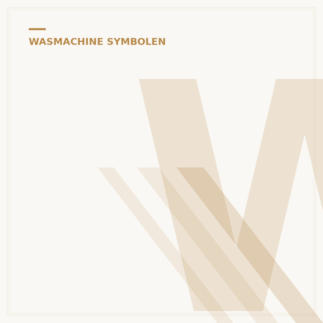 Wassymbolen op Wasmachine: 5 Symbolen Uitleg