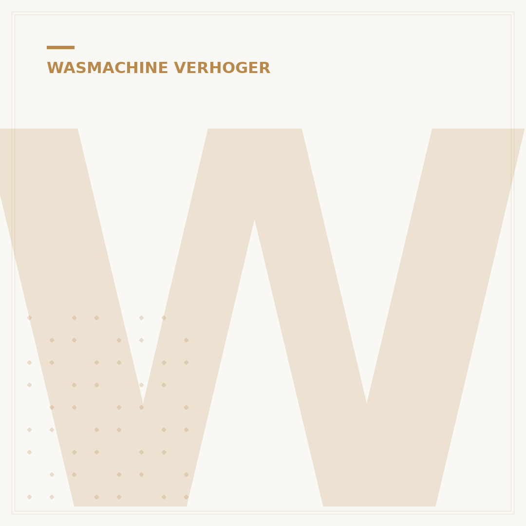 Wasmachine Verhoger Gamma: Ergonomie & Ruimtebesparing