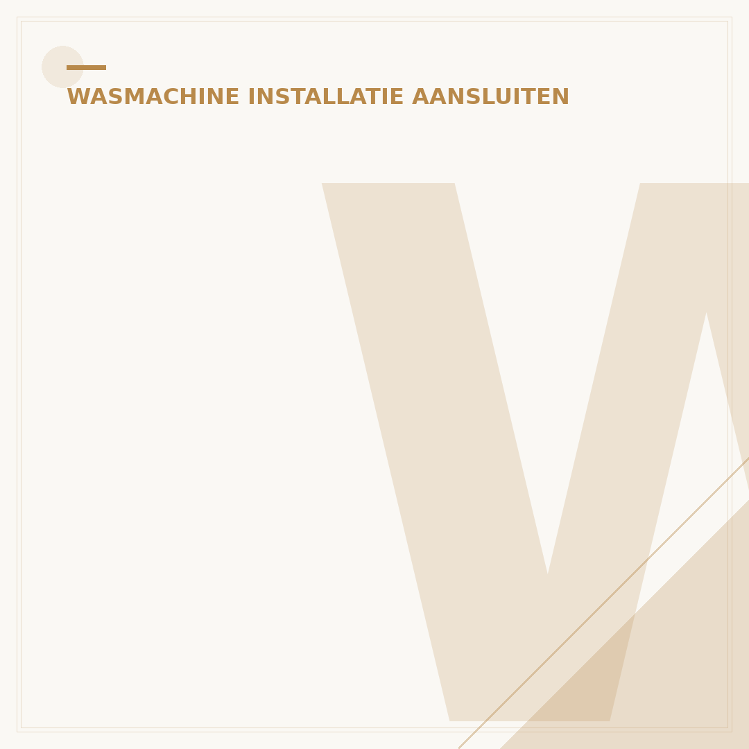 Waterslot Wasmachine Aansluiten: 5 Essentiële Stappen voor Veiligheid