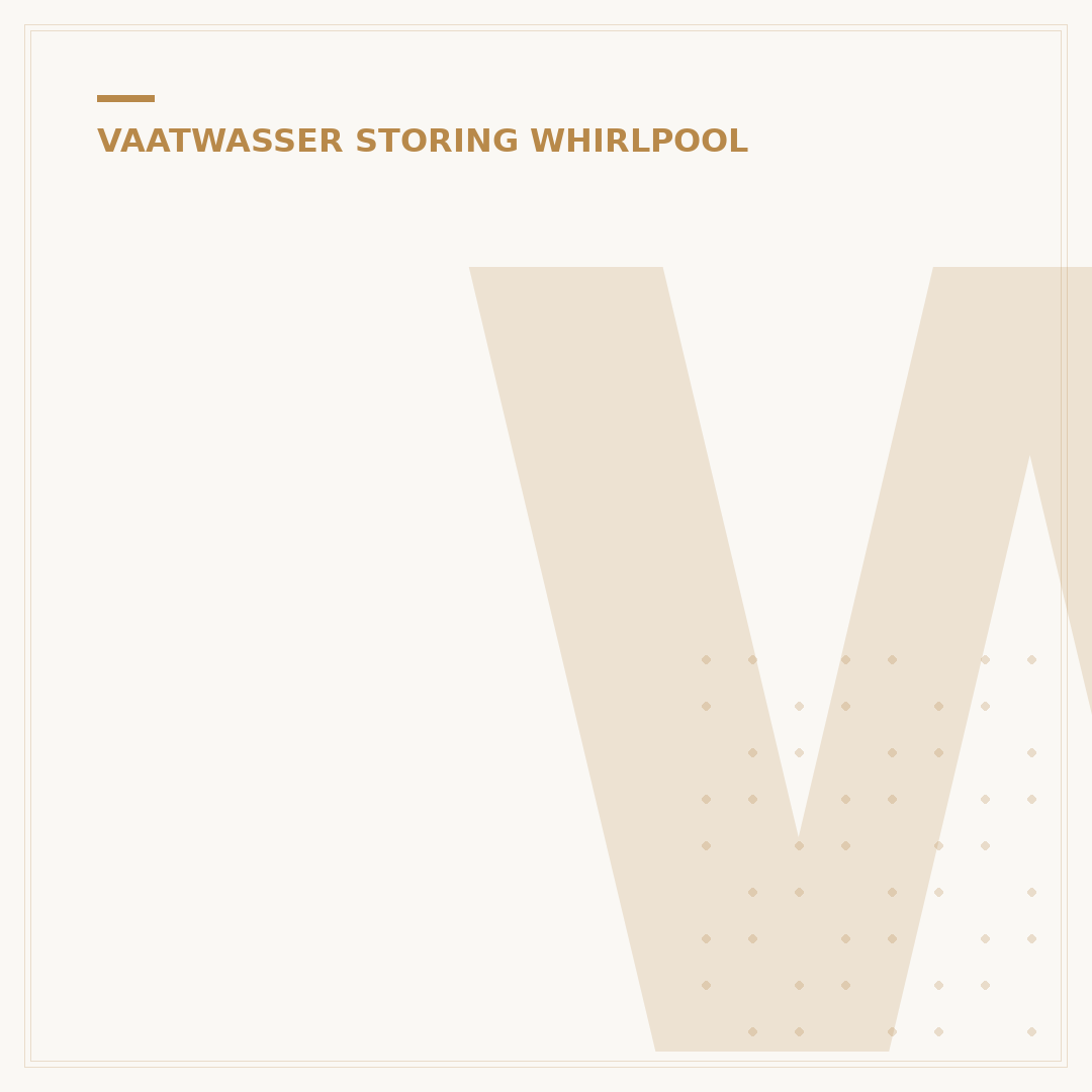 Whirlpool Vaatwasser Storing F3: Oplossing & Tips in 5 Minuten