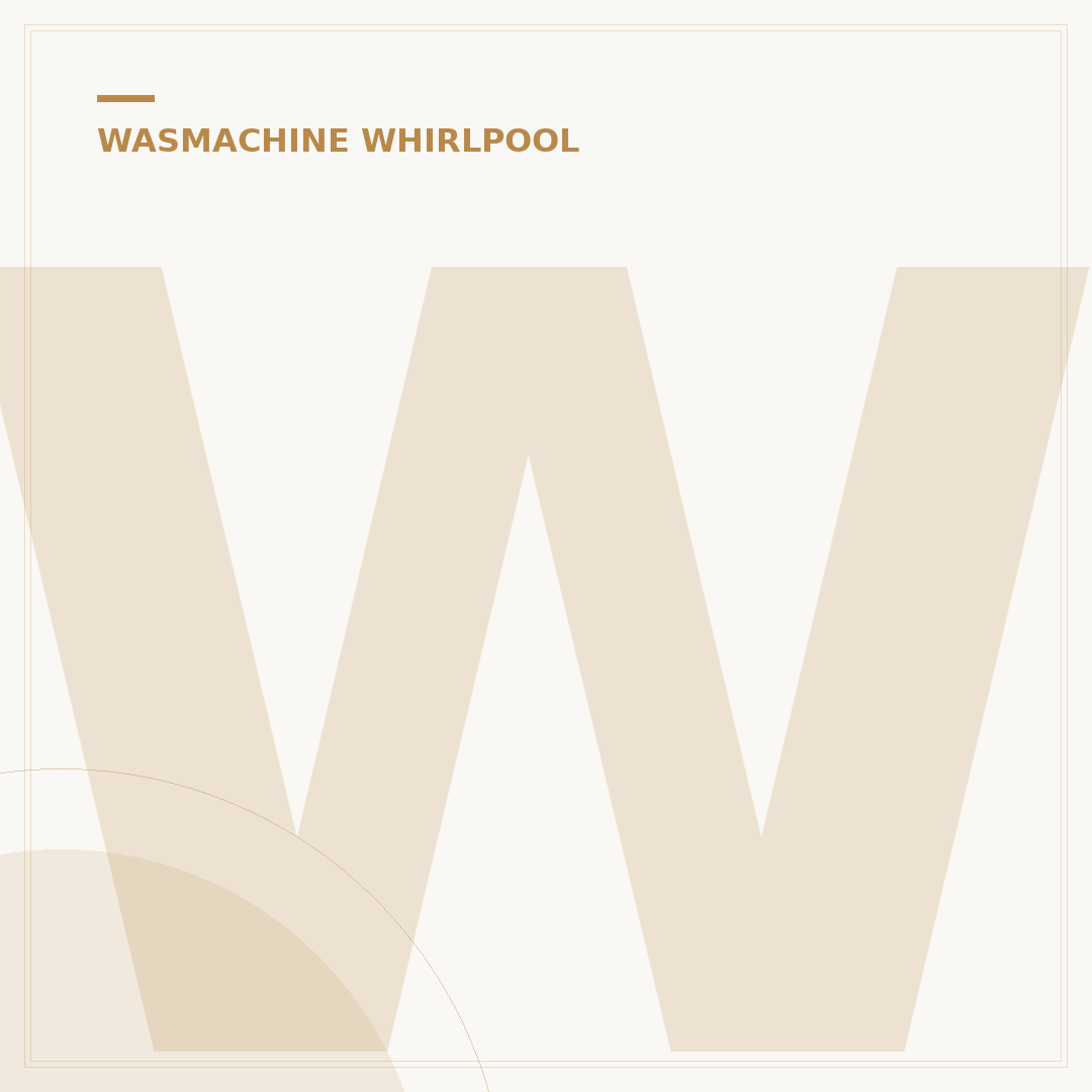 Whirlpool Wasmachine 9 kg: De Beste Keuze voor Uw Ruimte