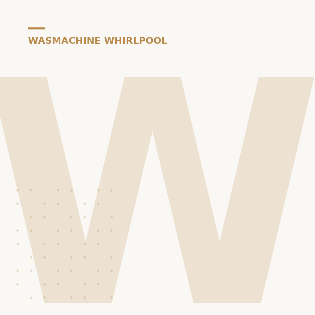 Whirlpool wasmachine F05: Snelle Oplossingen & Gids