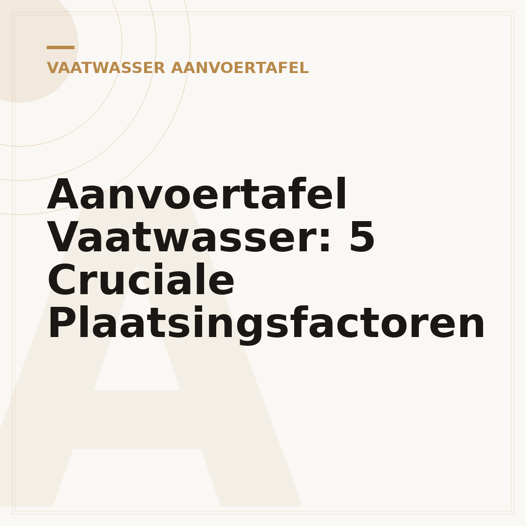 Aanvoertafel Vaatwasser: 5 Cruciale Plaatsingsfactoren