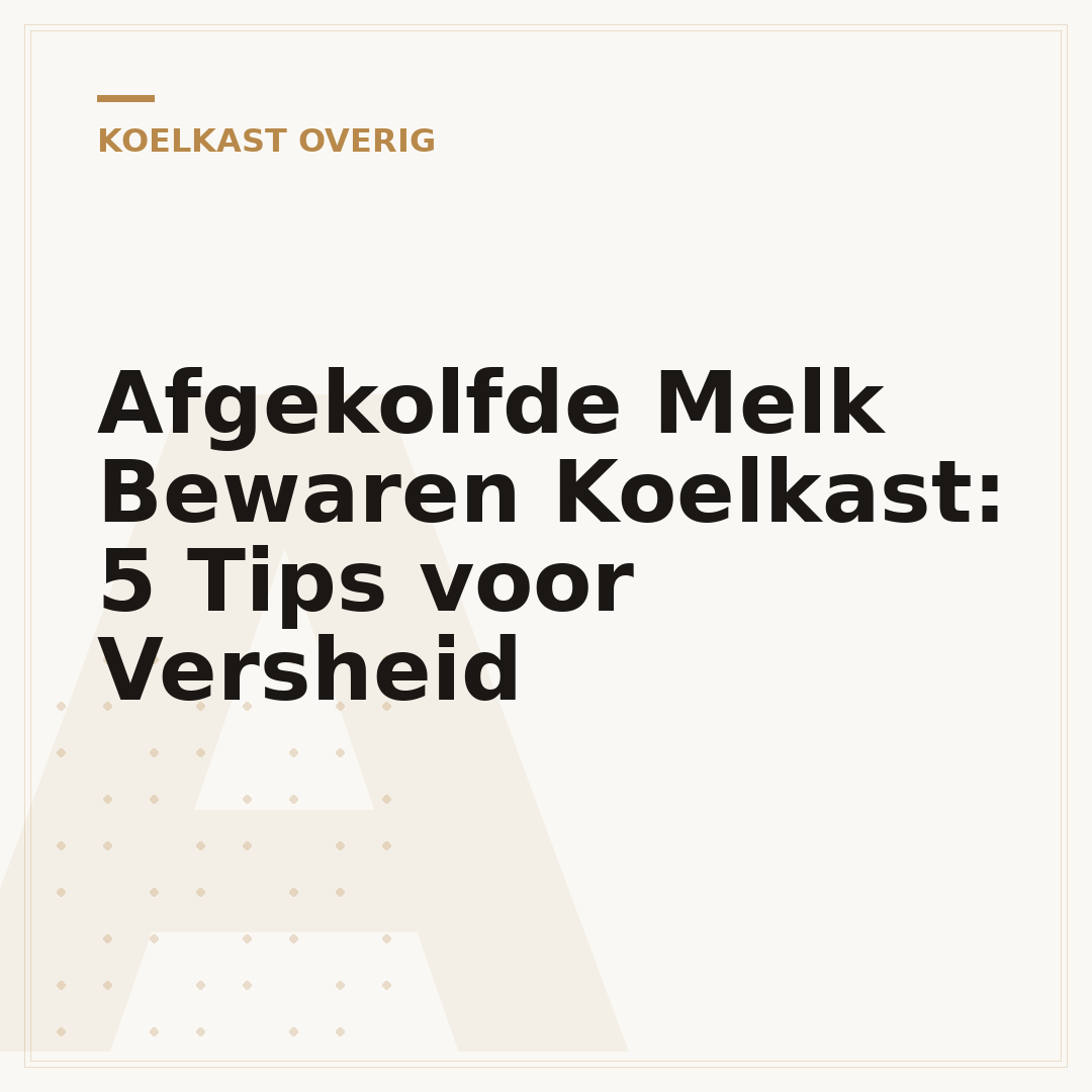 Afgekolfde Melk Bewaren Koelkast: 5 Tips voor Versheid