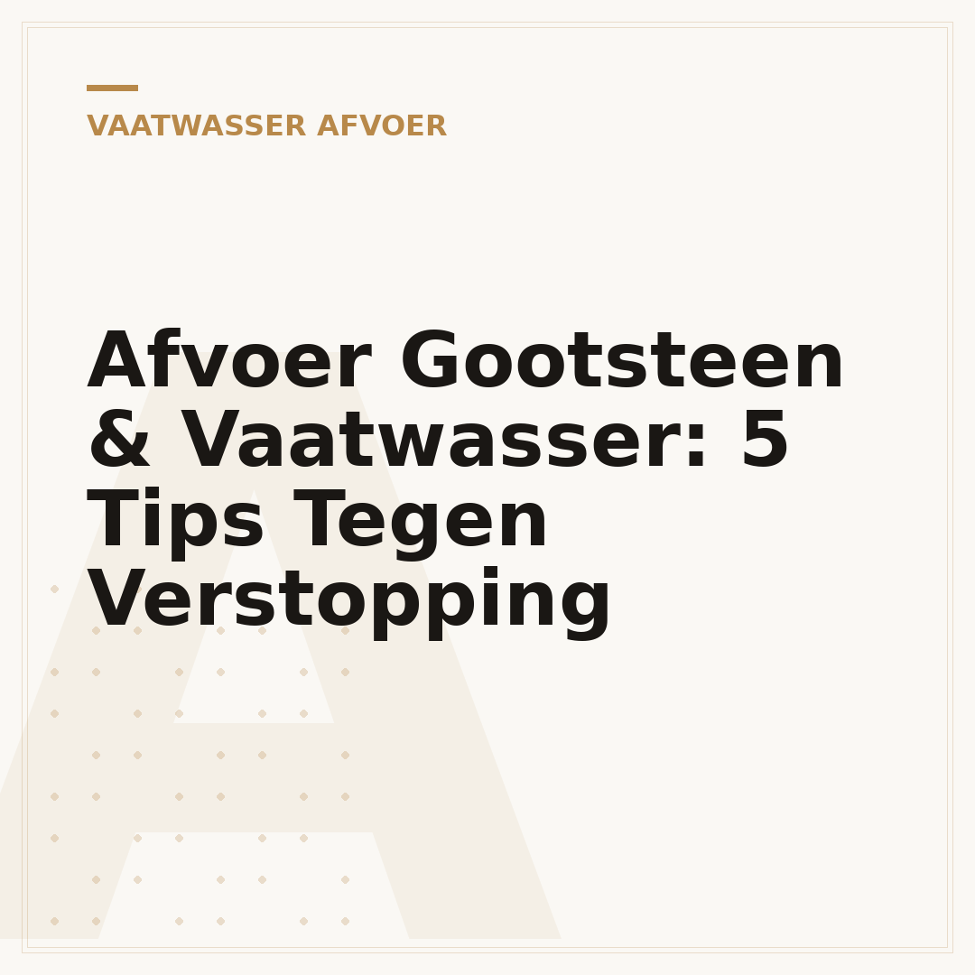 Afvoer Gootsteen & Vaatwasser: 5 Tips Tegen Verstopping