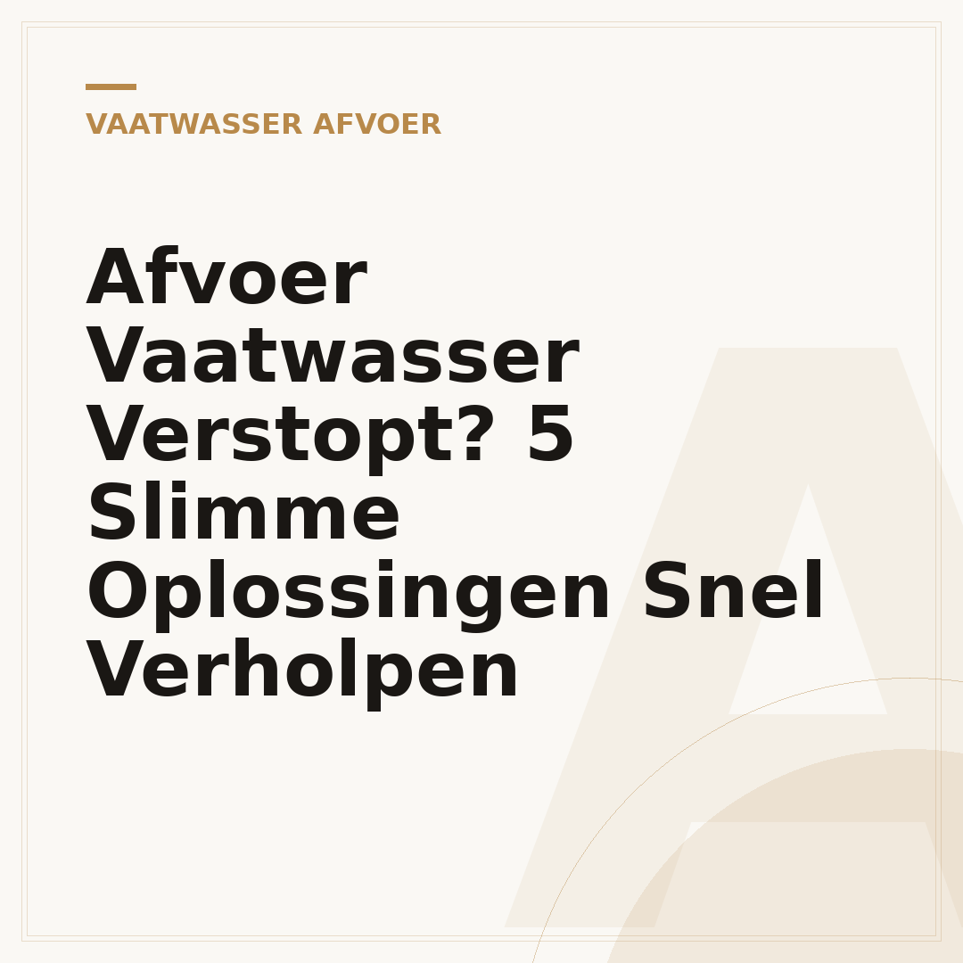 Afvoer Vaatwasser Verstopt? 5 Slimme Oplossingen Snel Verholpen
