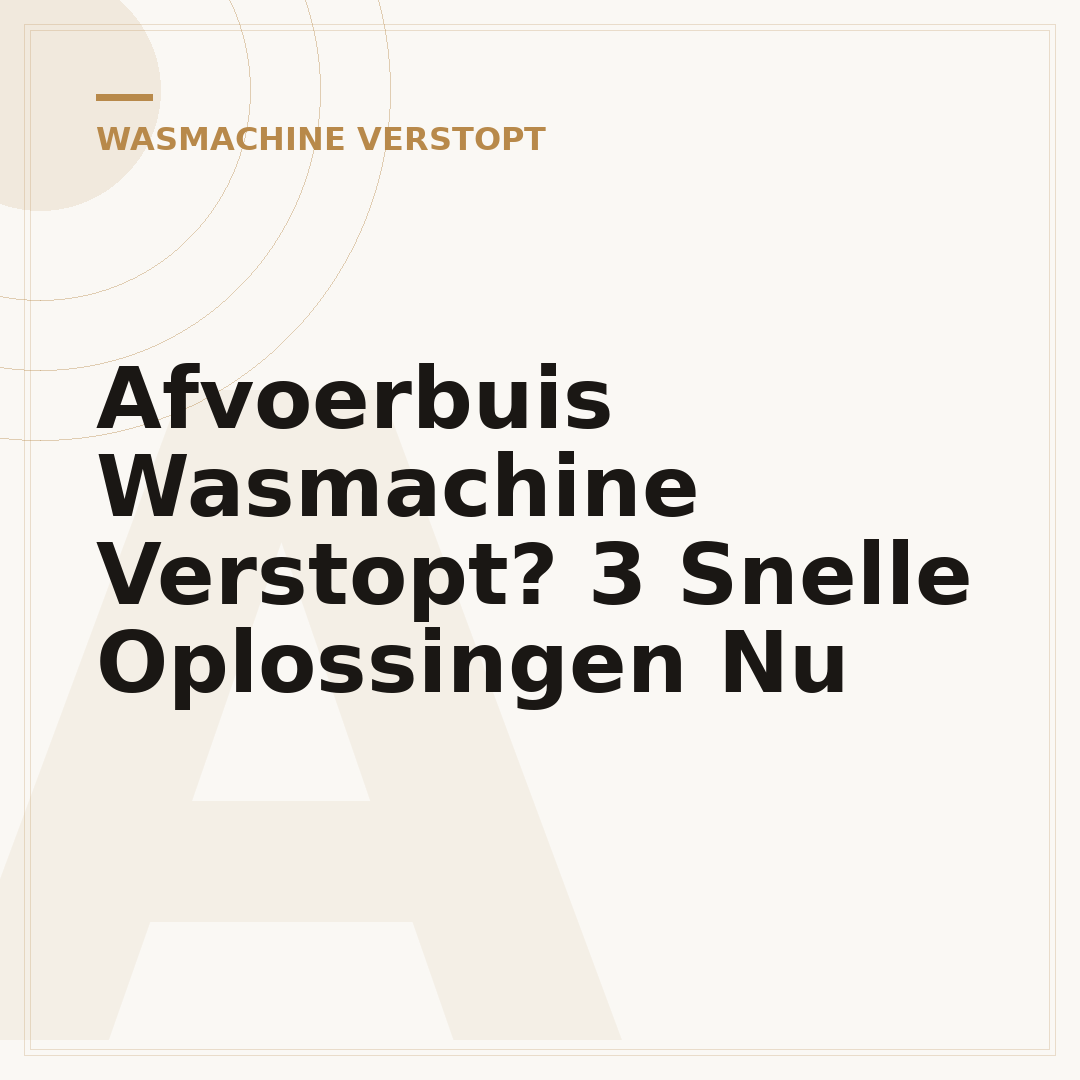 Afvoerbuis Wasmachine Verstopt? 3 Snelle Oplossingen Nu
