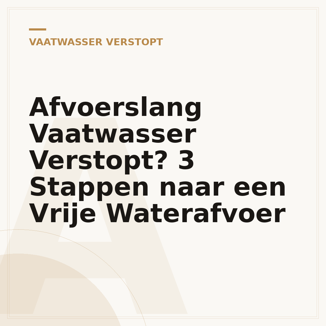 Afvoerslang Vaatwasser Verstopt? 3 Stappen naar een Vrije Waterafvoer