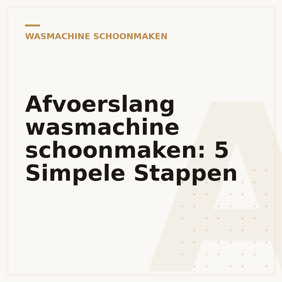 Afvoerslang wasmachine schoonmaken: 5 Simpele Stappen