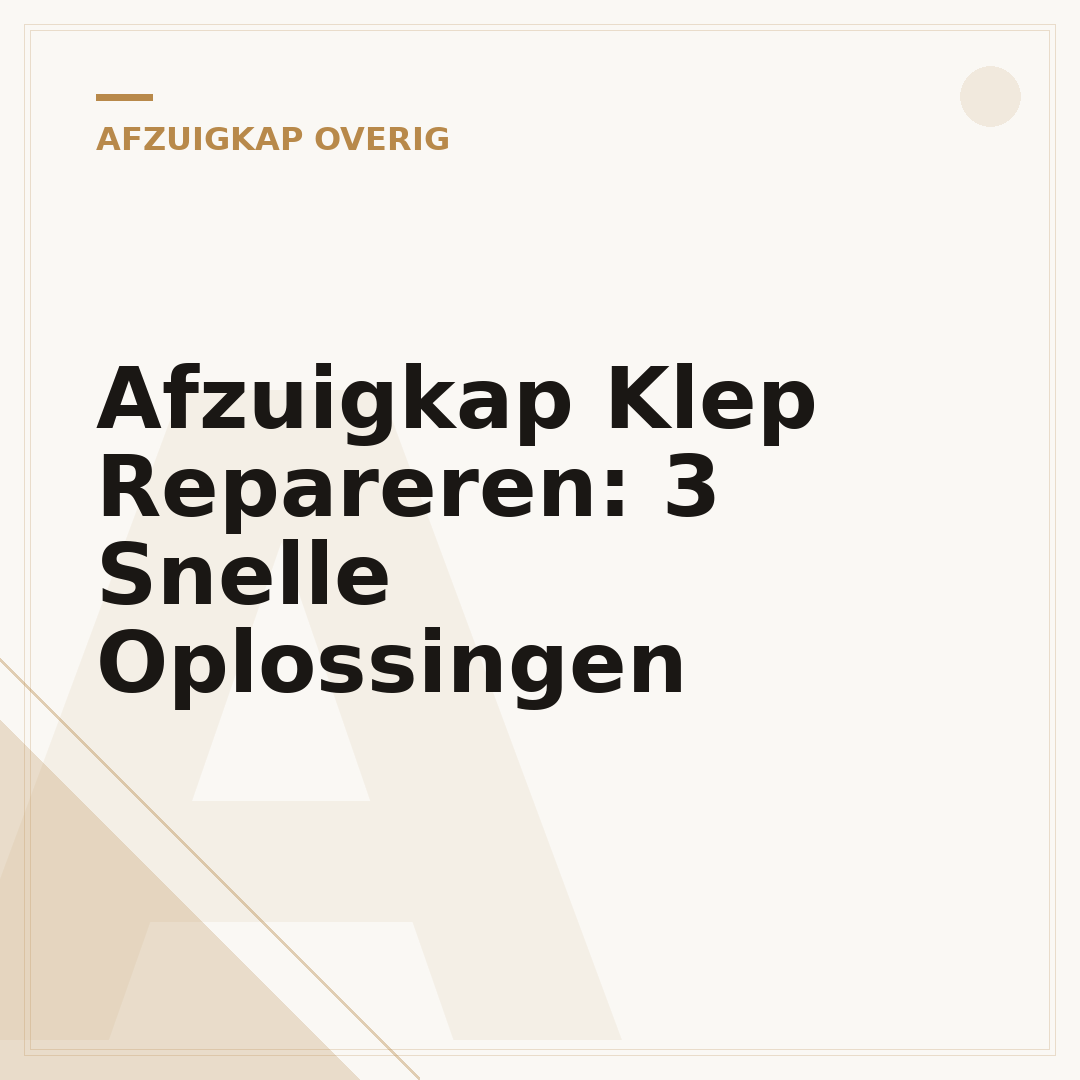 Afzuigkap Klep Repareren: 3 Snelle Oplossingen