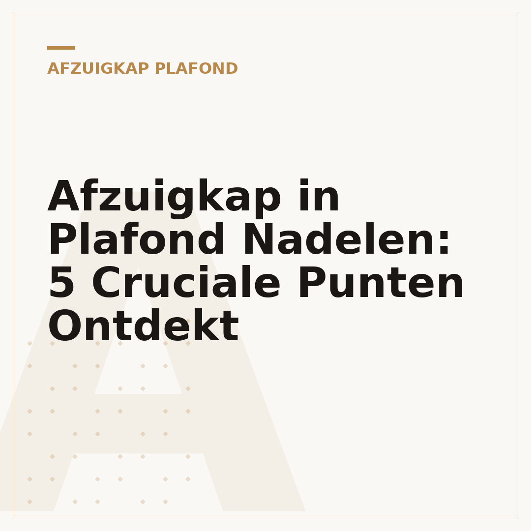 Afzuigkap in Plafond Nadelen: 5 Cruciale Punten Ontdekt