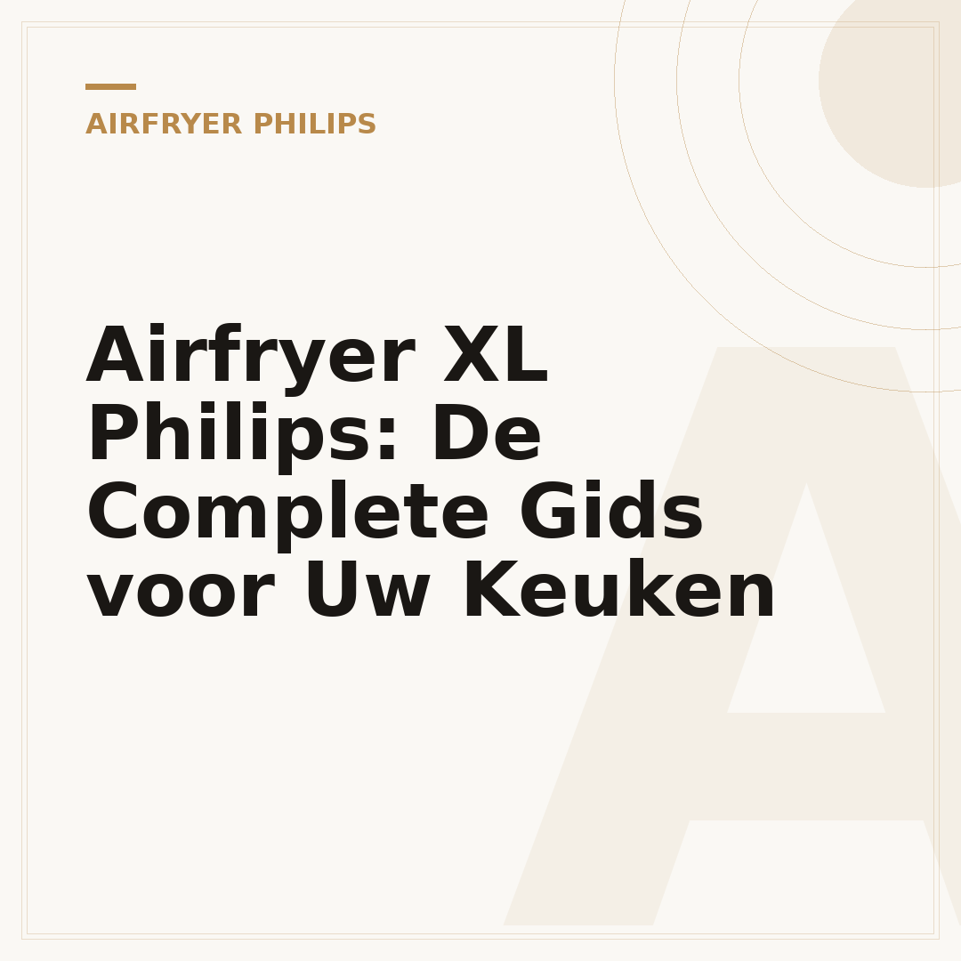 Airfryer XL Philips: De Complete Gids voor Uw Keuken