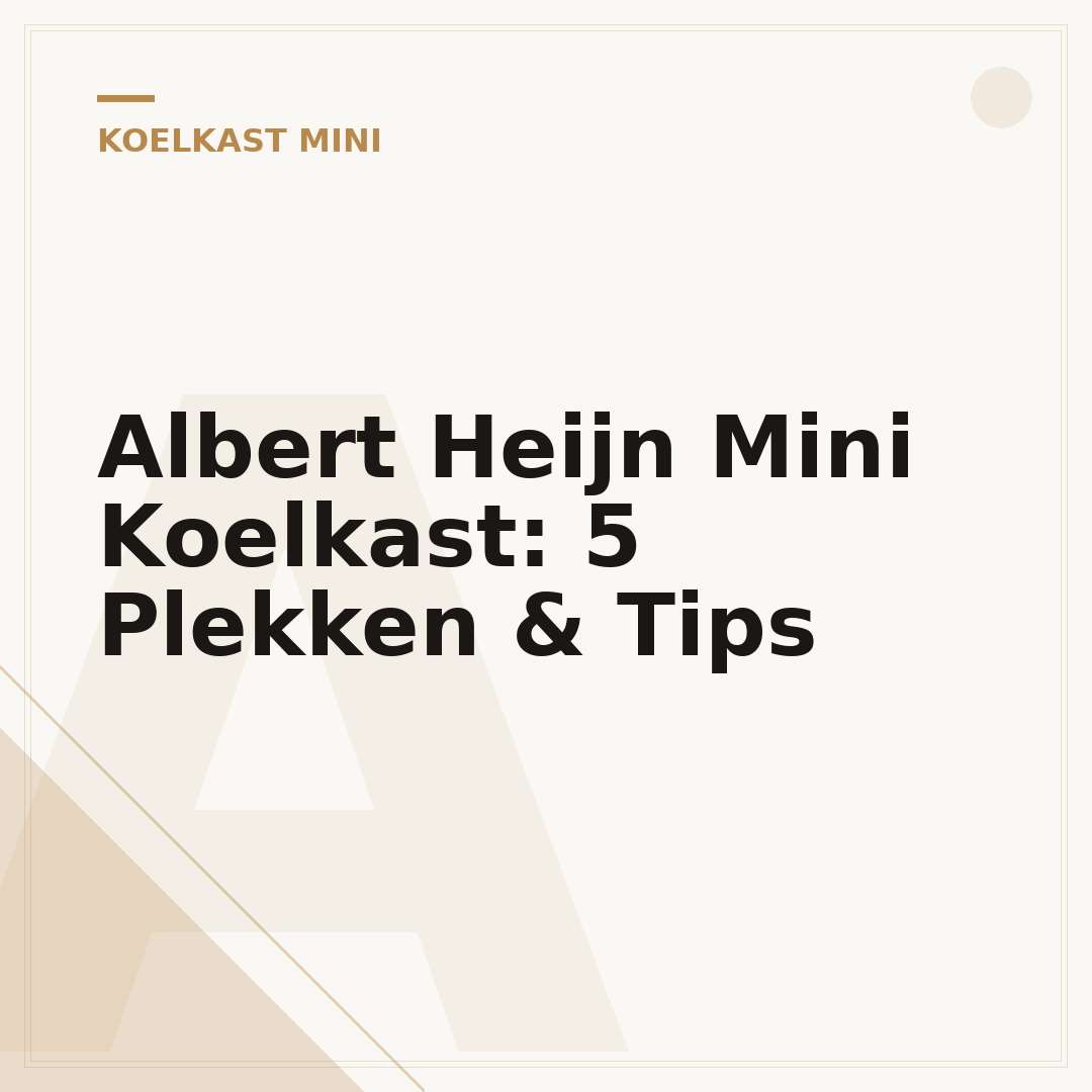 Albert Heijn Mini Koelkast: 5 Plekken & Tips