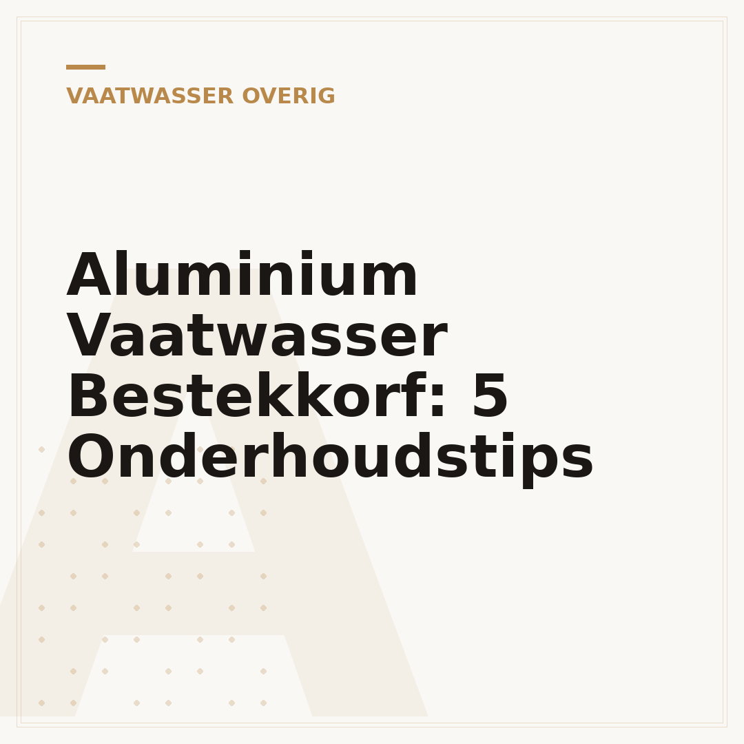 Aluminium Vaatwasser Bestekkorf: 5 Onderhoudstips