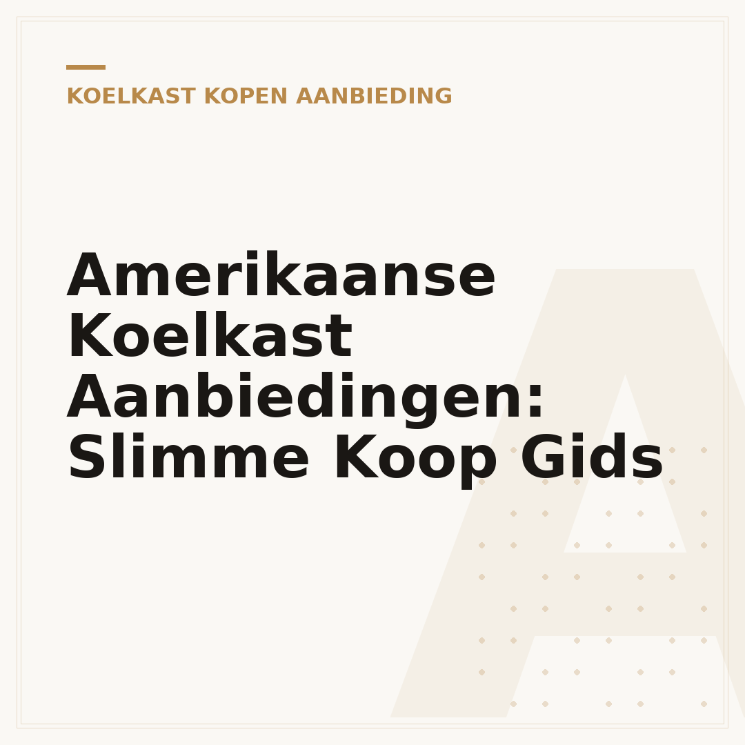 Amerikaanse Koelkast Aanbiedingen: Slimme Koop Gids