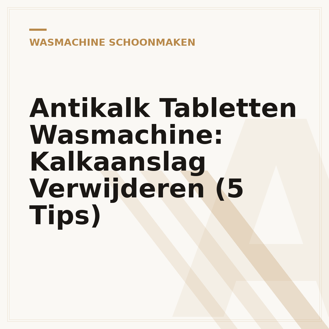 Antikalk Tabletten Wasmachine: Kalkaanslag Verwijderen (5 Tips)
