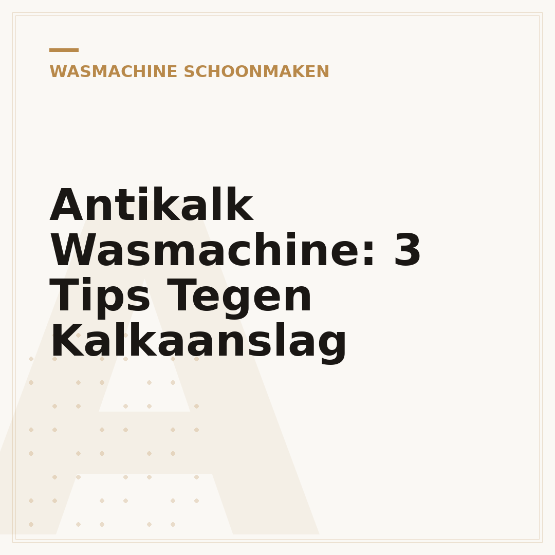 Antikalk Wasmachine: 3 Tips Tegen Kalkaanslag