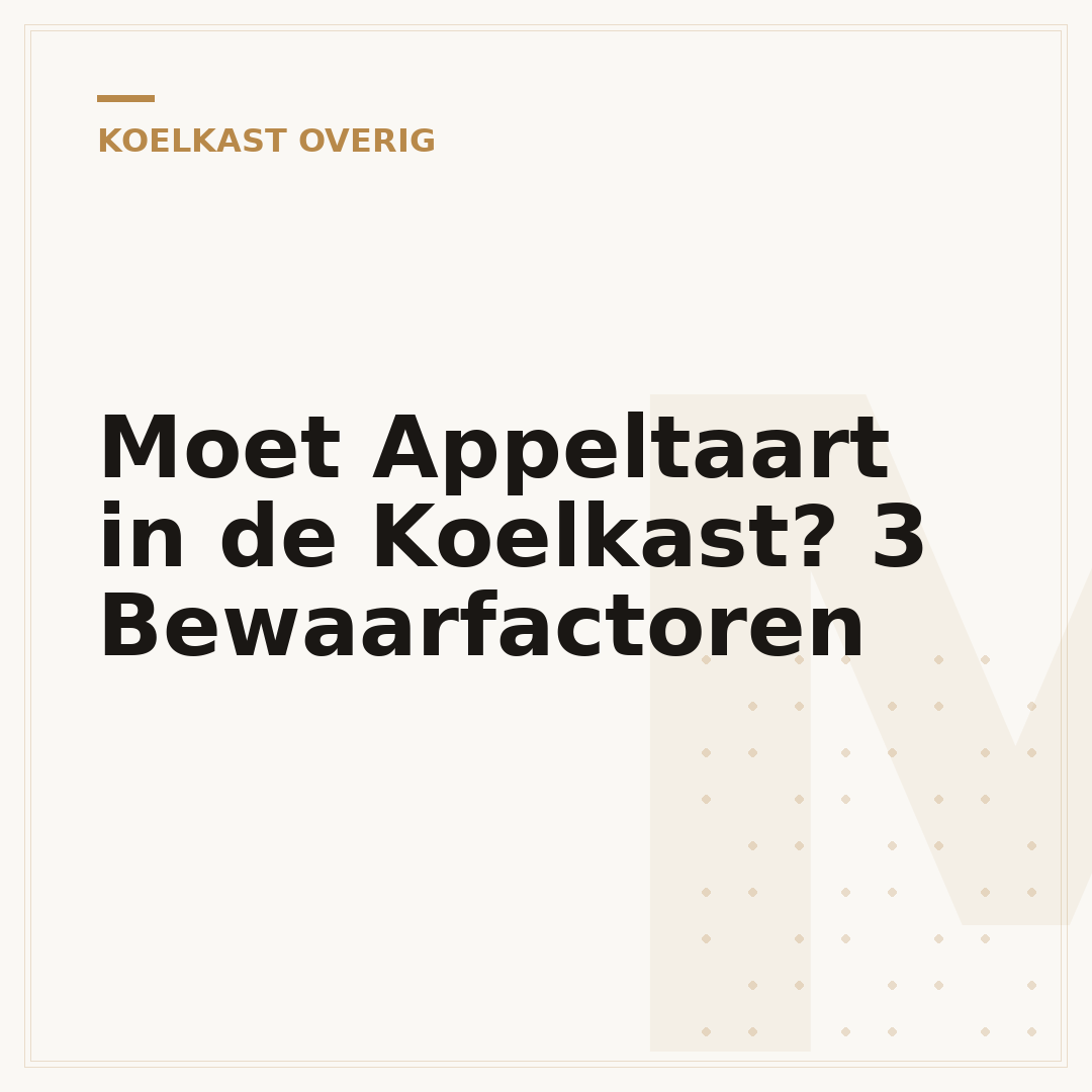 Moet Appeltaart in de Koelkast? 3 Bewaarfactoren