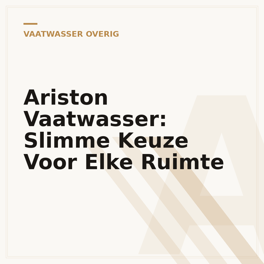 Ariston Vaatwasser: Slimme Keuze Voor Elke Ruimte